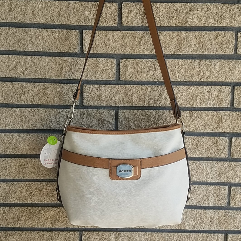 Rosetti Wear it 2Ways White Crossbody/Shoulder Bag